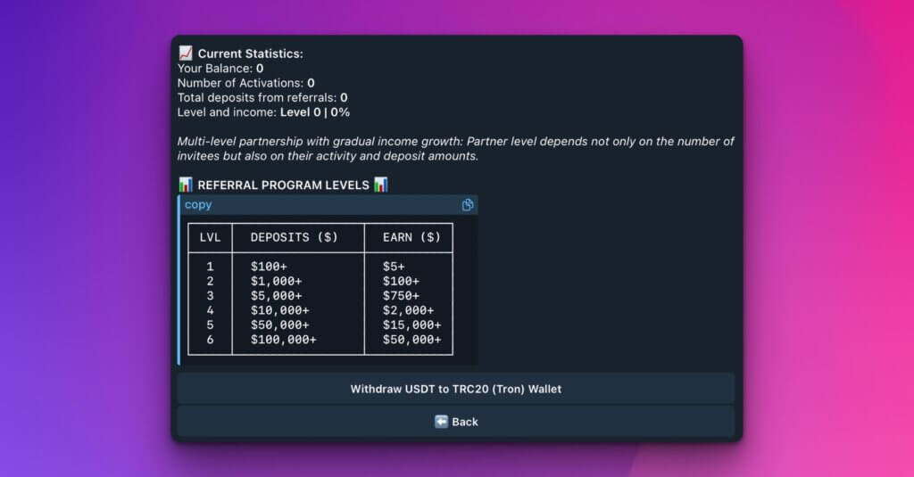 isales affiliate bot ui